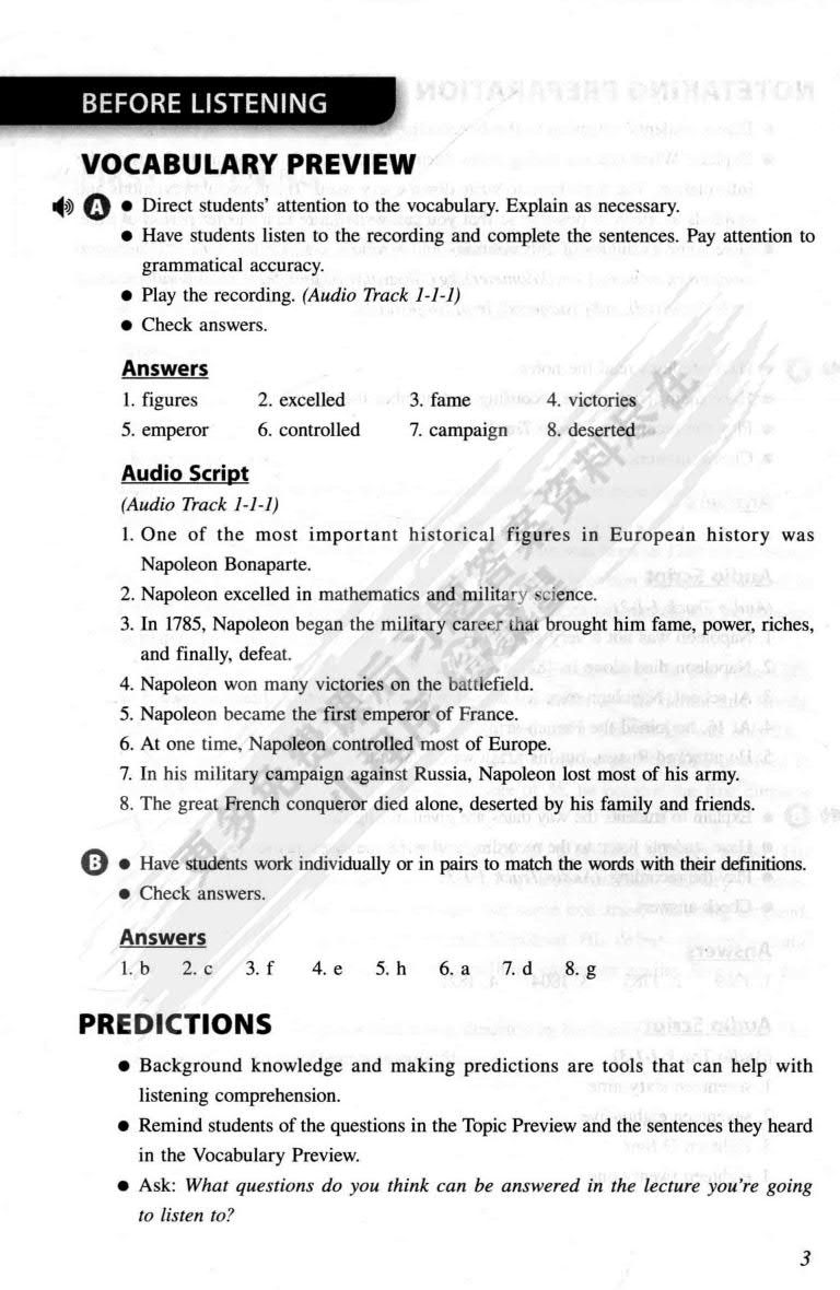 学术英语视听说 第1册