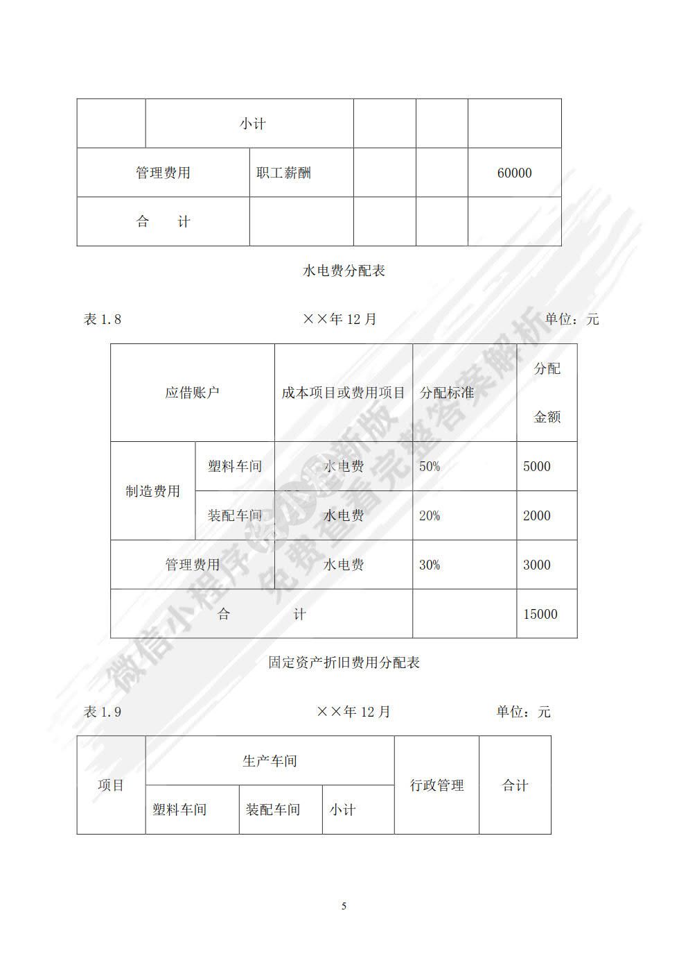 成本会计教程（第六版）