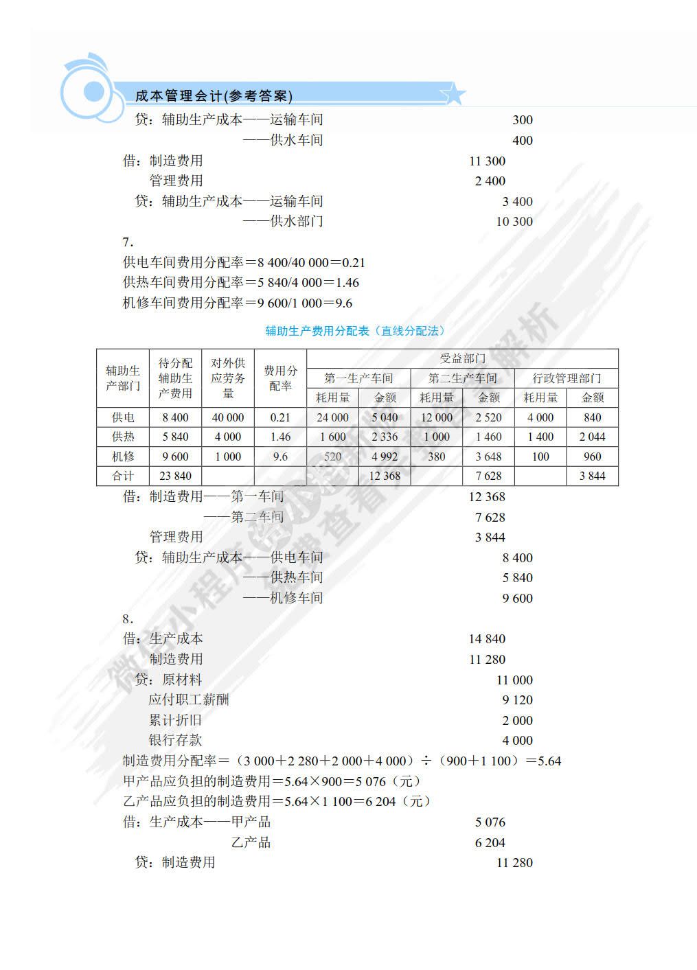 成本管理会计