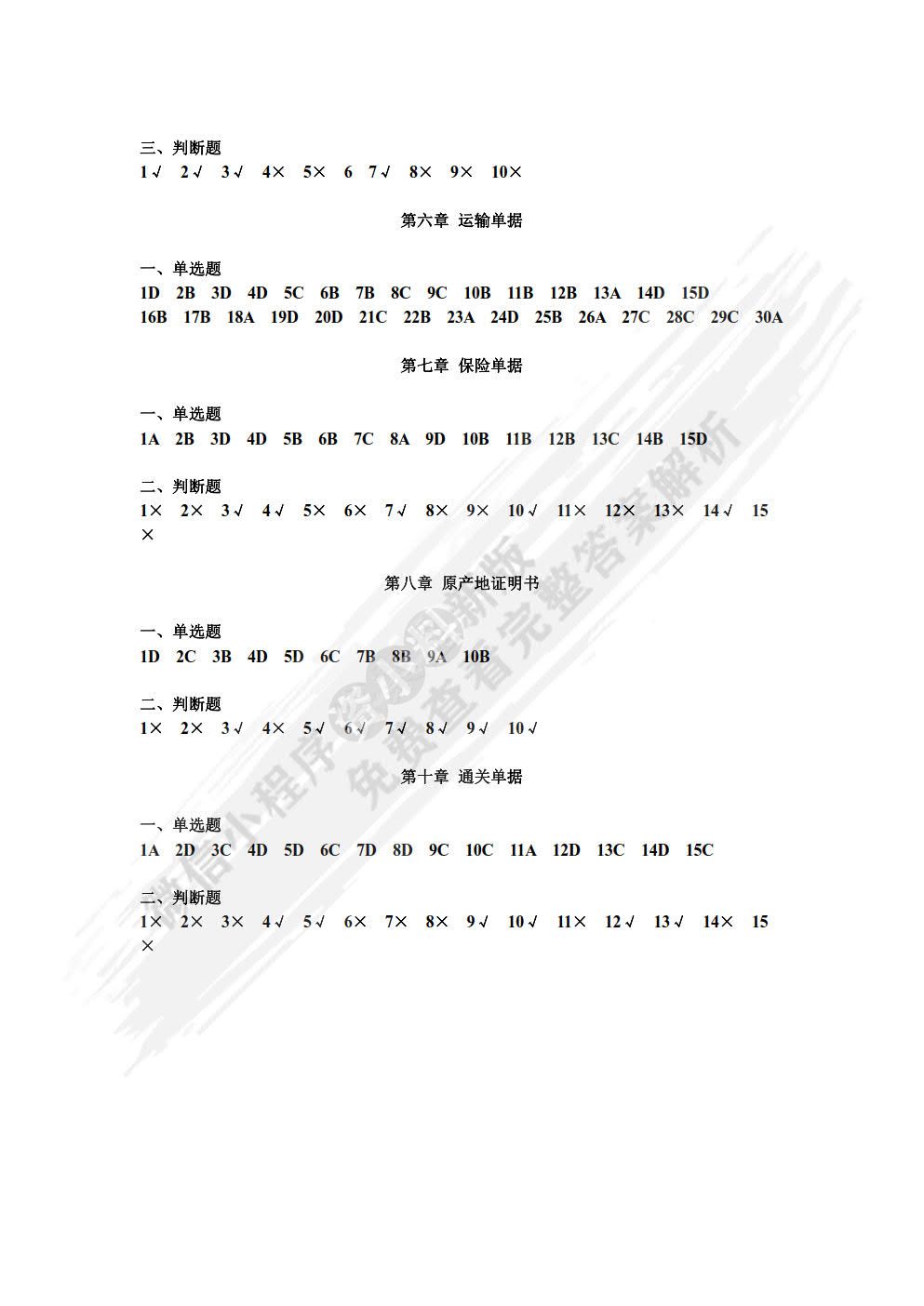 国际贸易单证实务