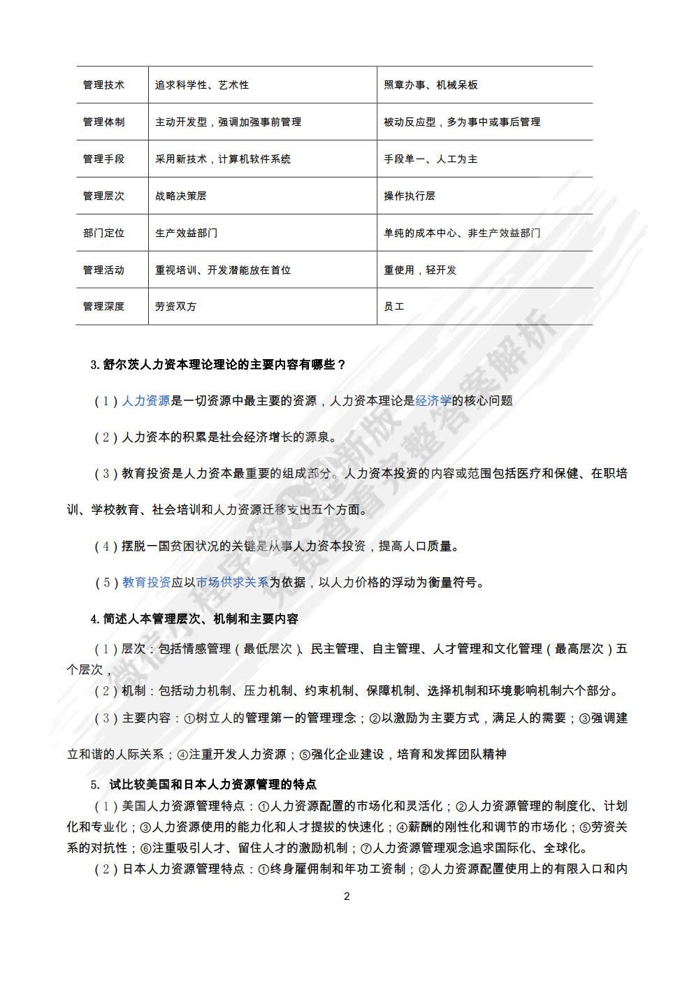人力资源管理