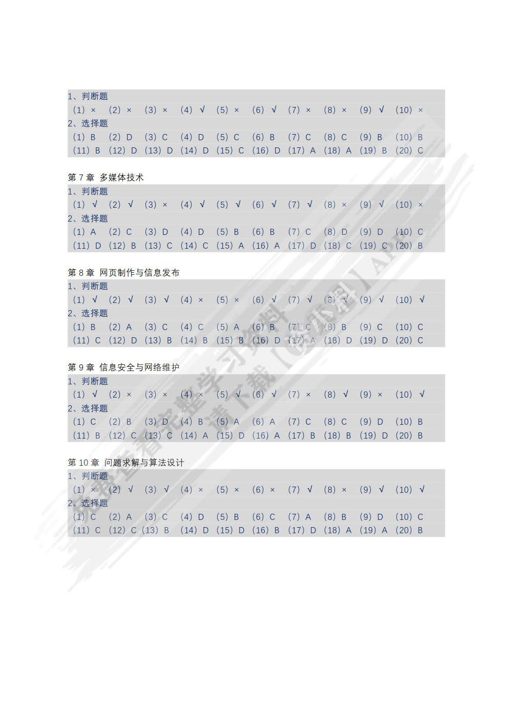 大学计算机——计算思维与网络素养（第3版）