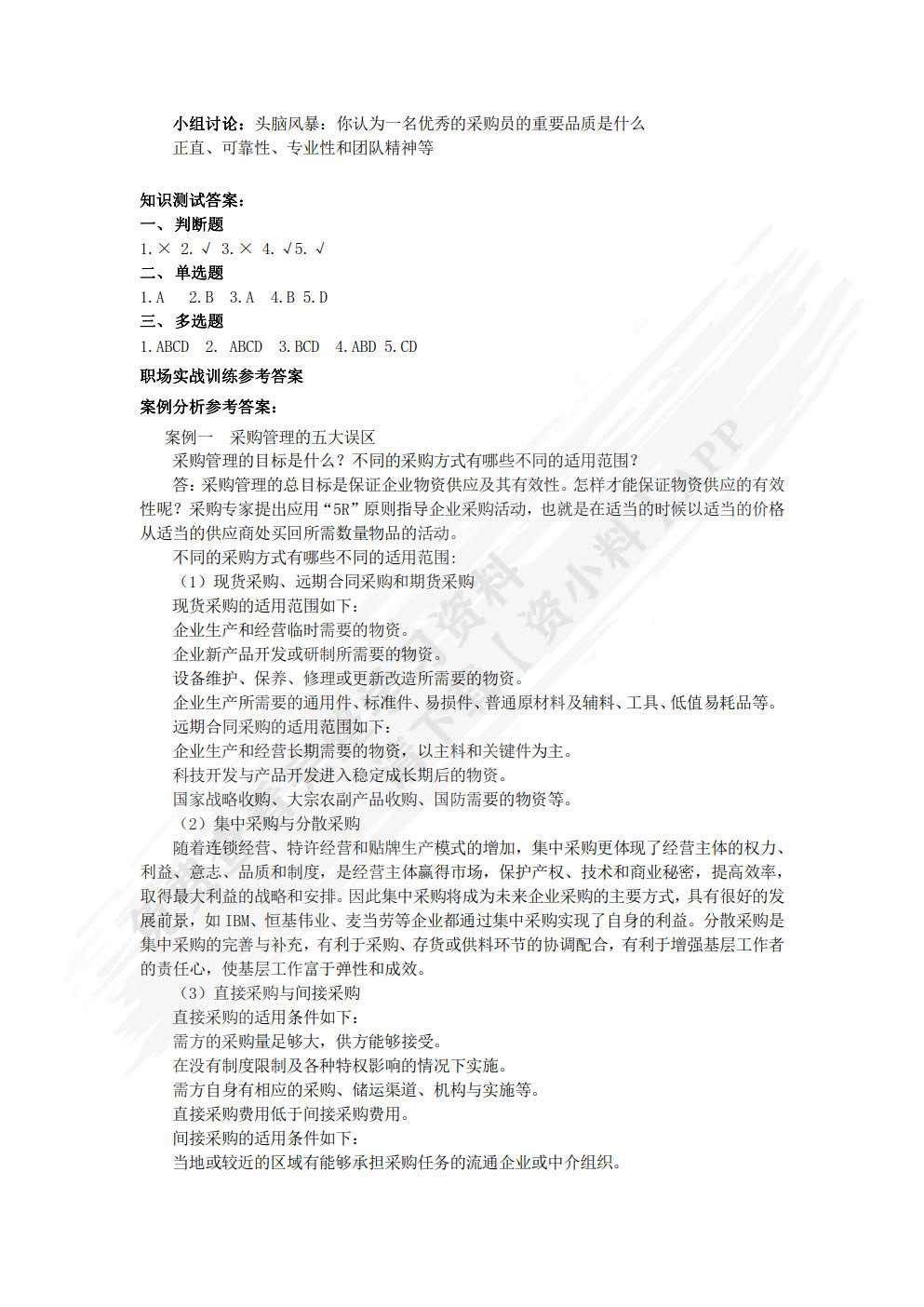 采购管理实务