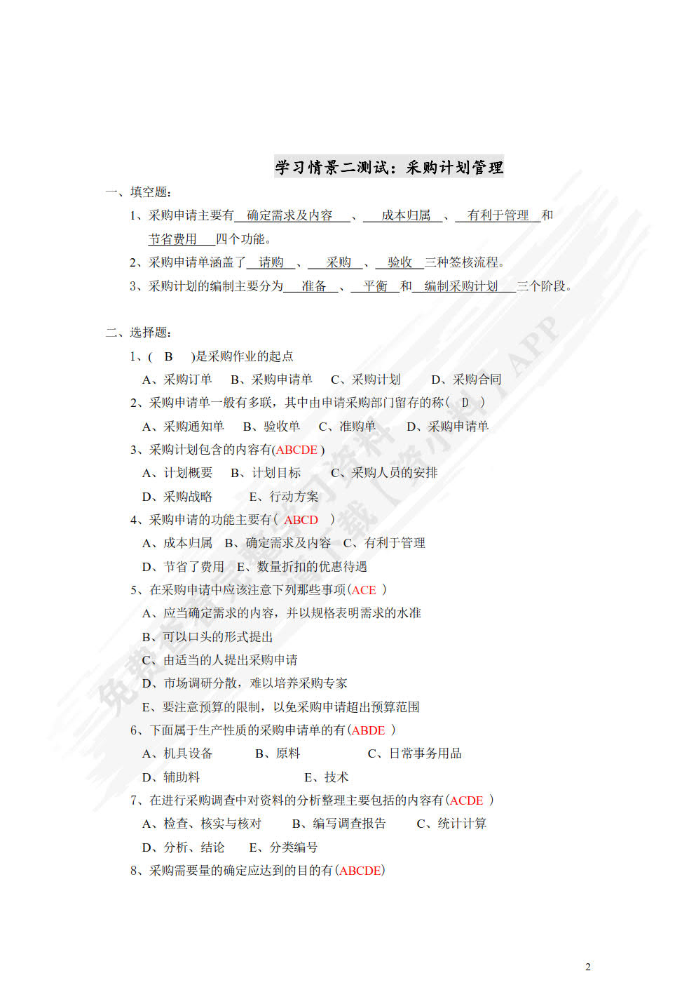 采购管理（第四版）