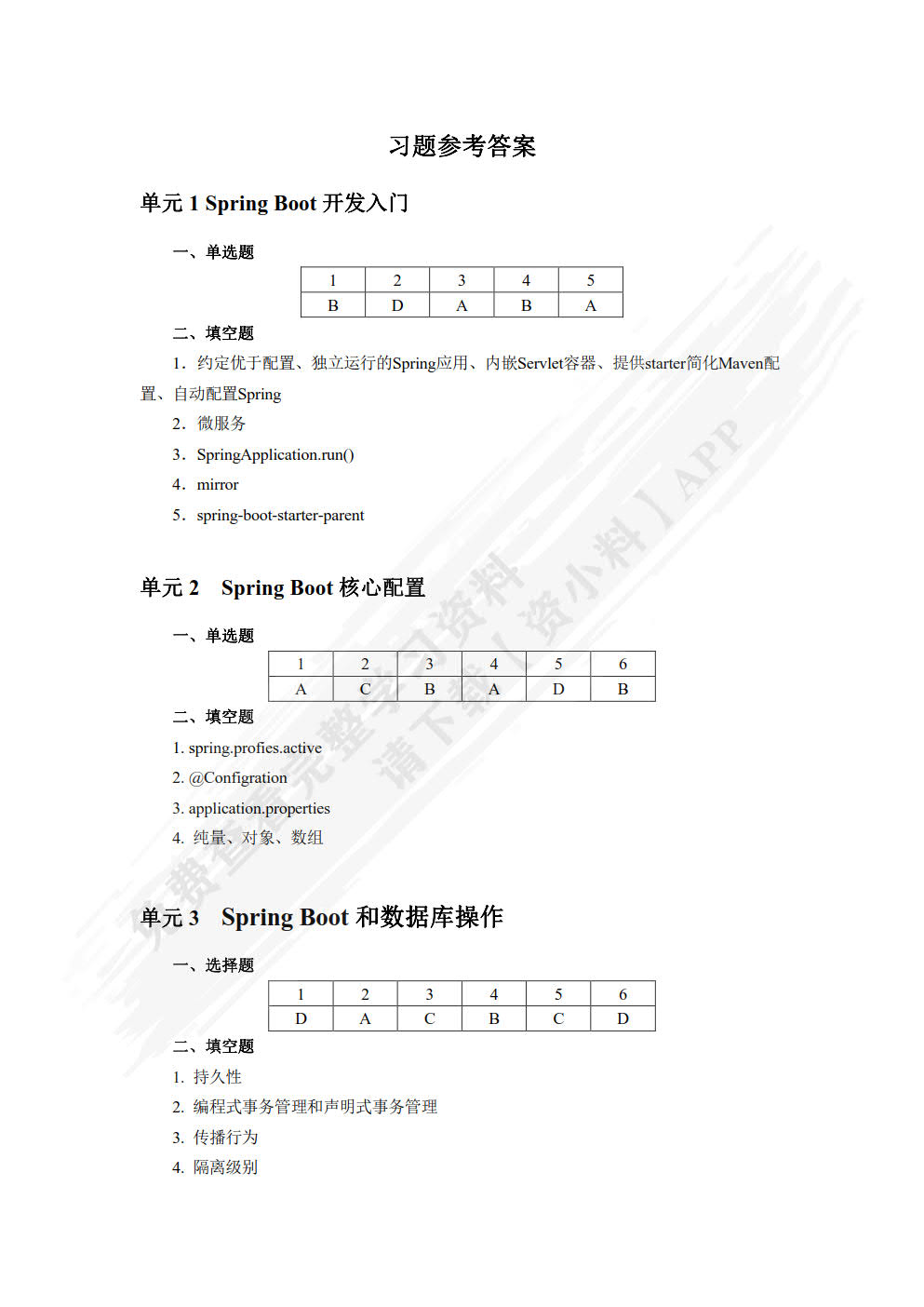 Spring Boot项目开发教程（慕课版）