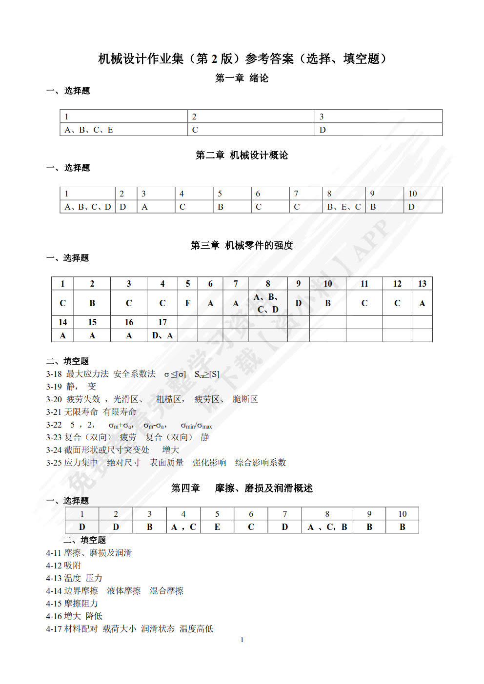 机械设计作业集（第2版）