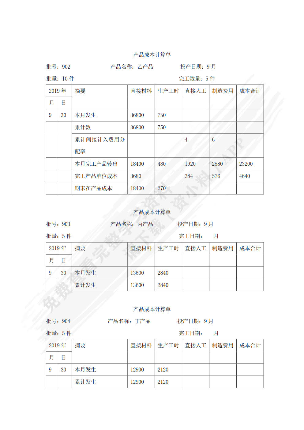 成本管理会计