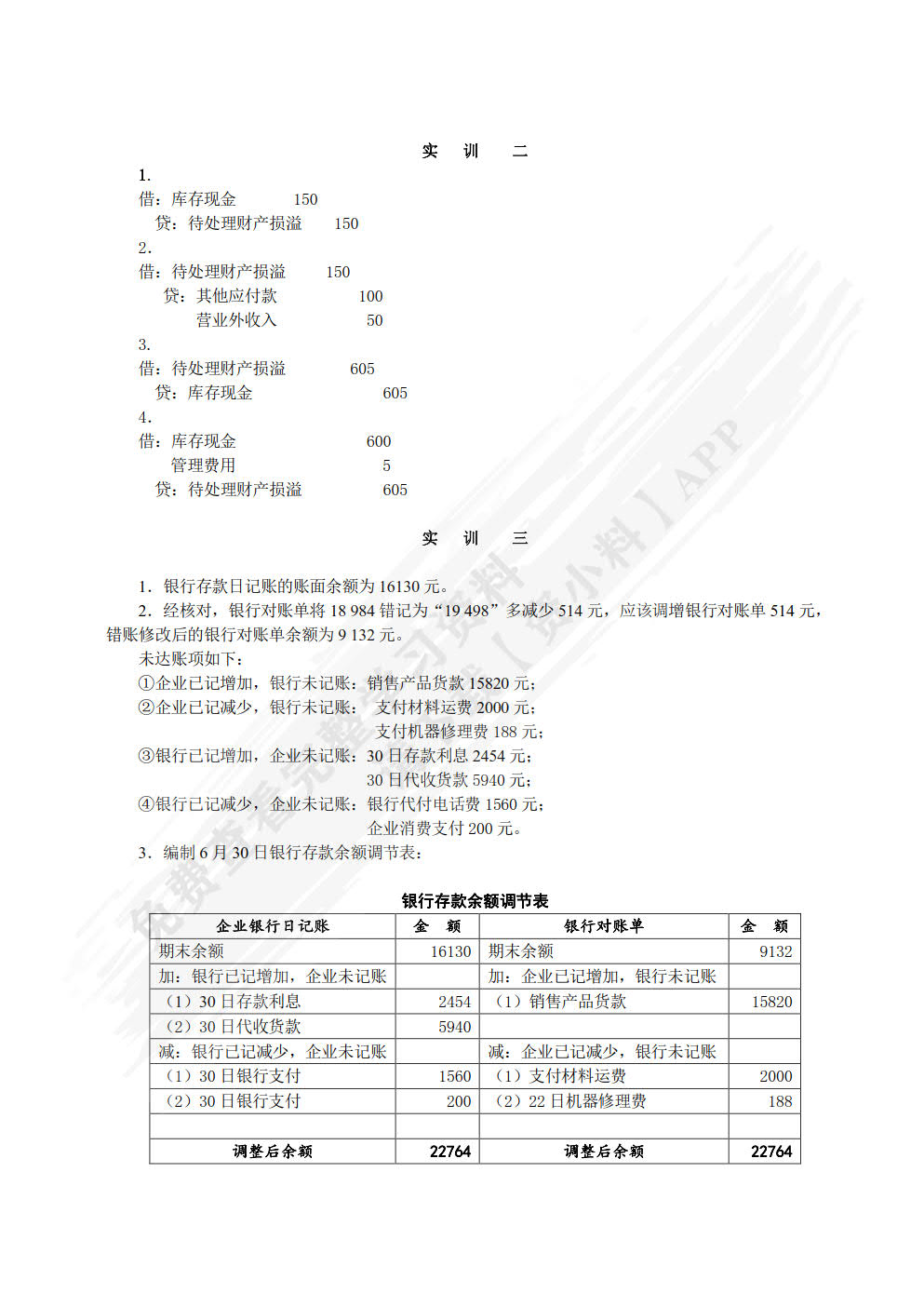 企业财务会计习题与实训