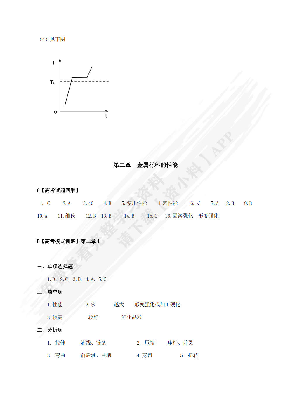 金属材料与热处理学习辅导与练习（第2版）