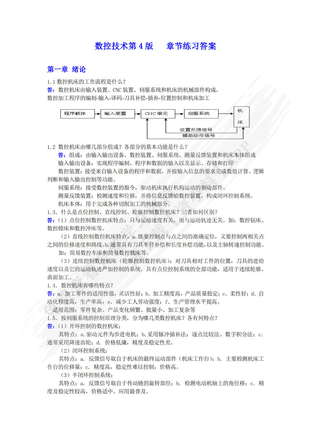数控技术 第4版