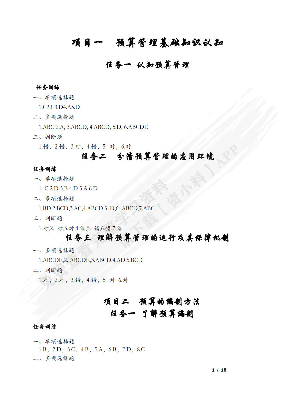 预算管理（
