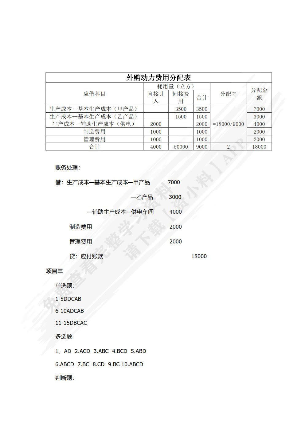 成本会计实务