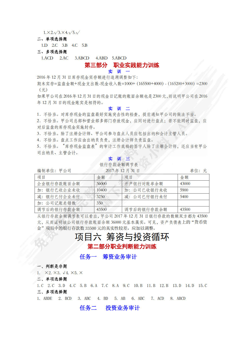 审计学基础与实务