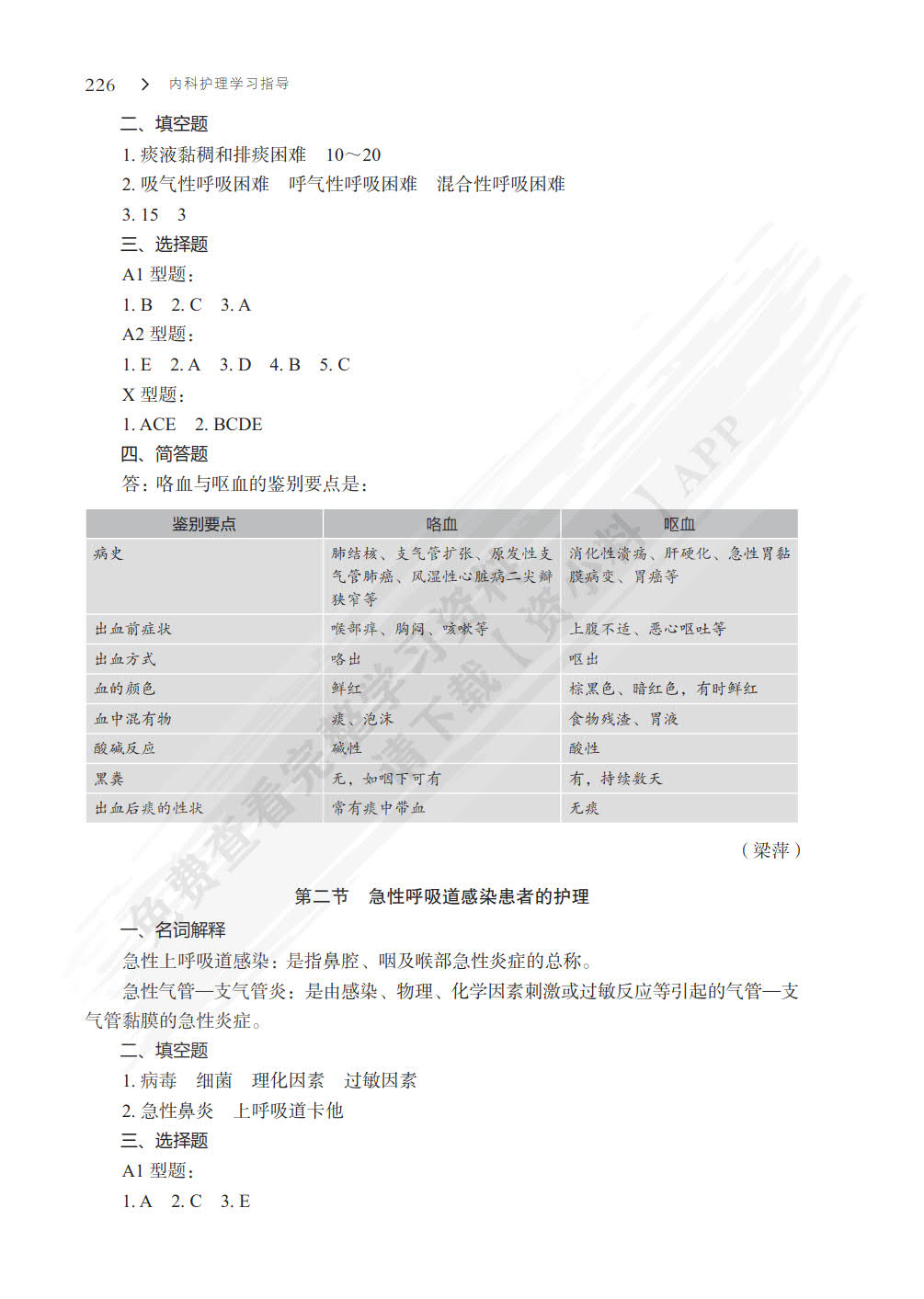 内科护理学习指导