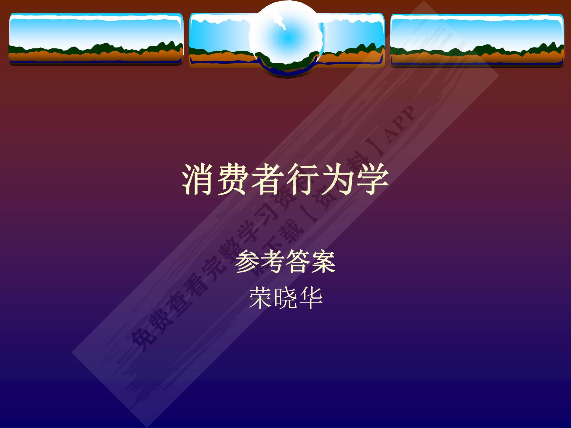 消费者行为学(第五版)