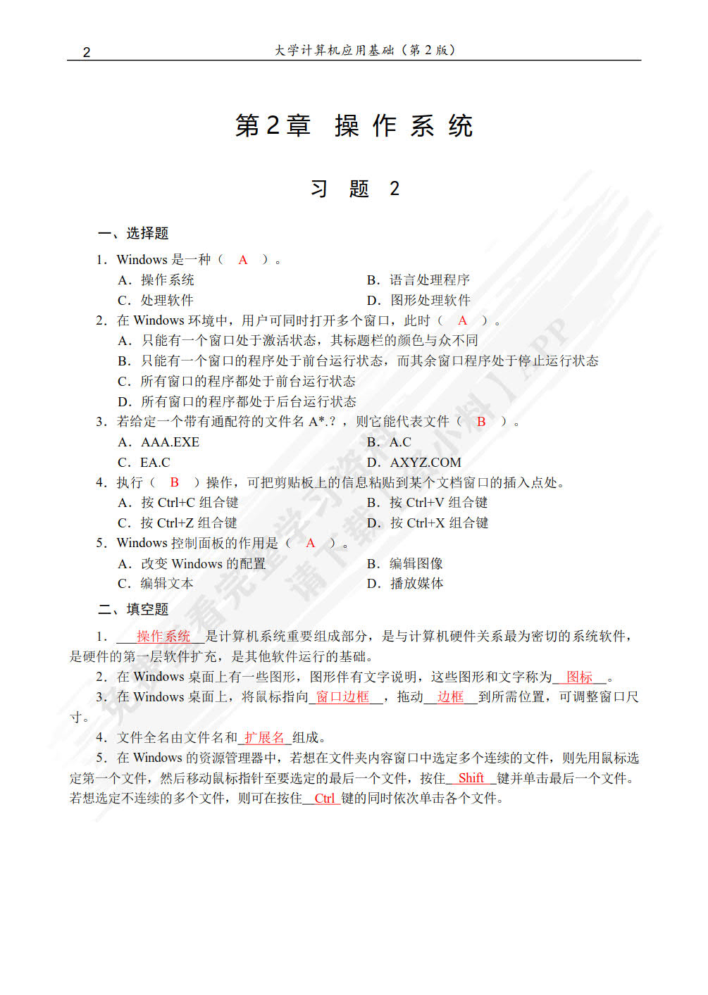 大学计算机应用基础（第2版）