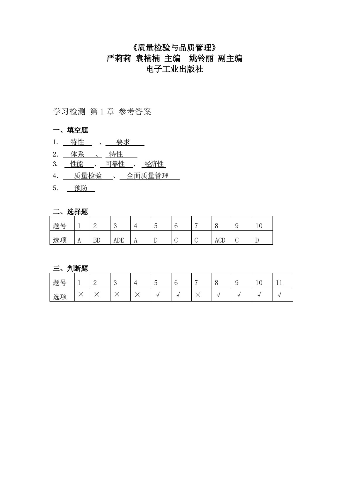质量检验与品质管理 （第2版）