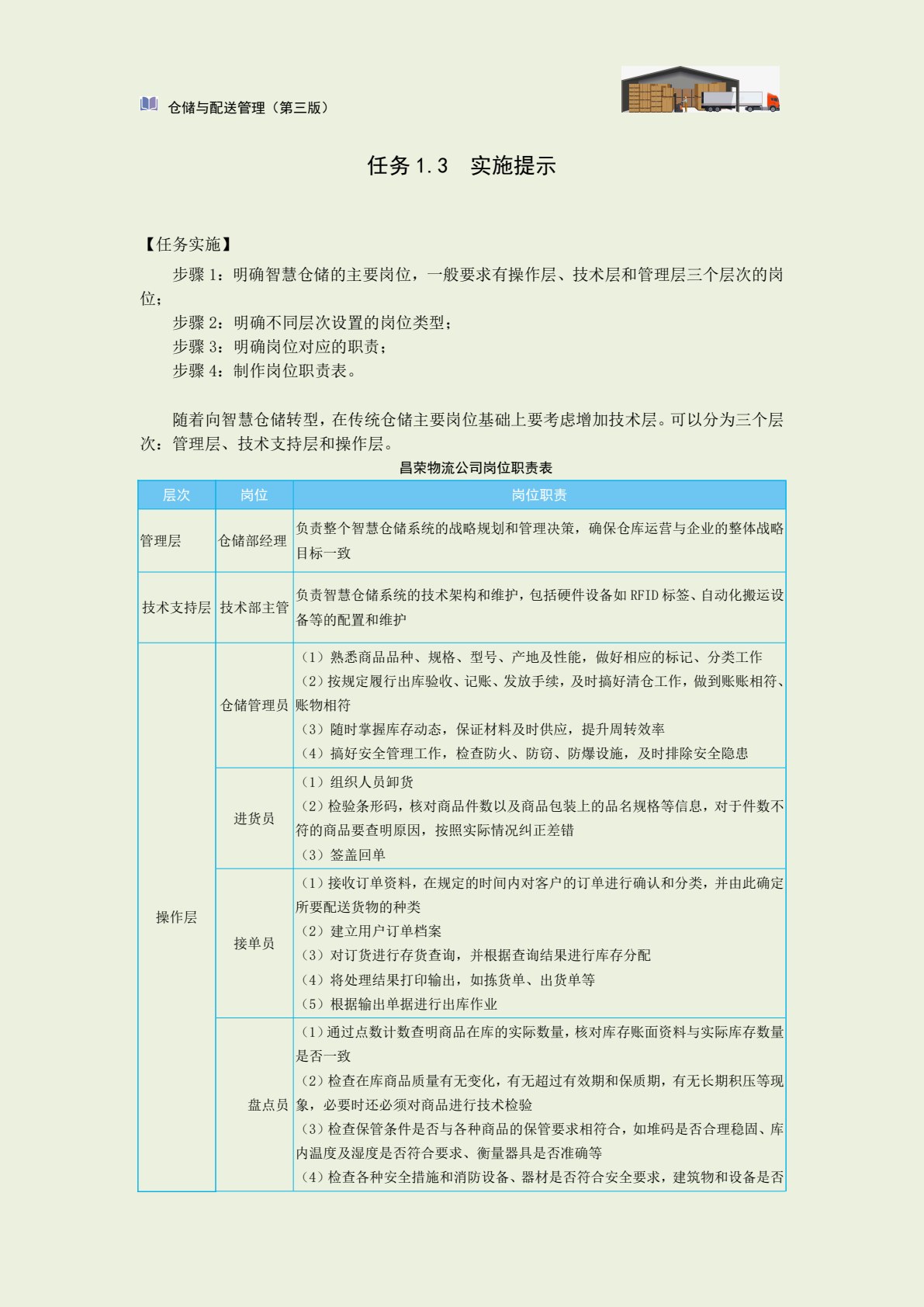 仓储与配送管理（第三版）