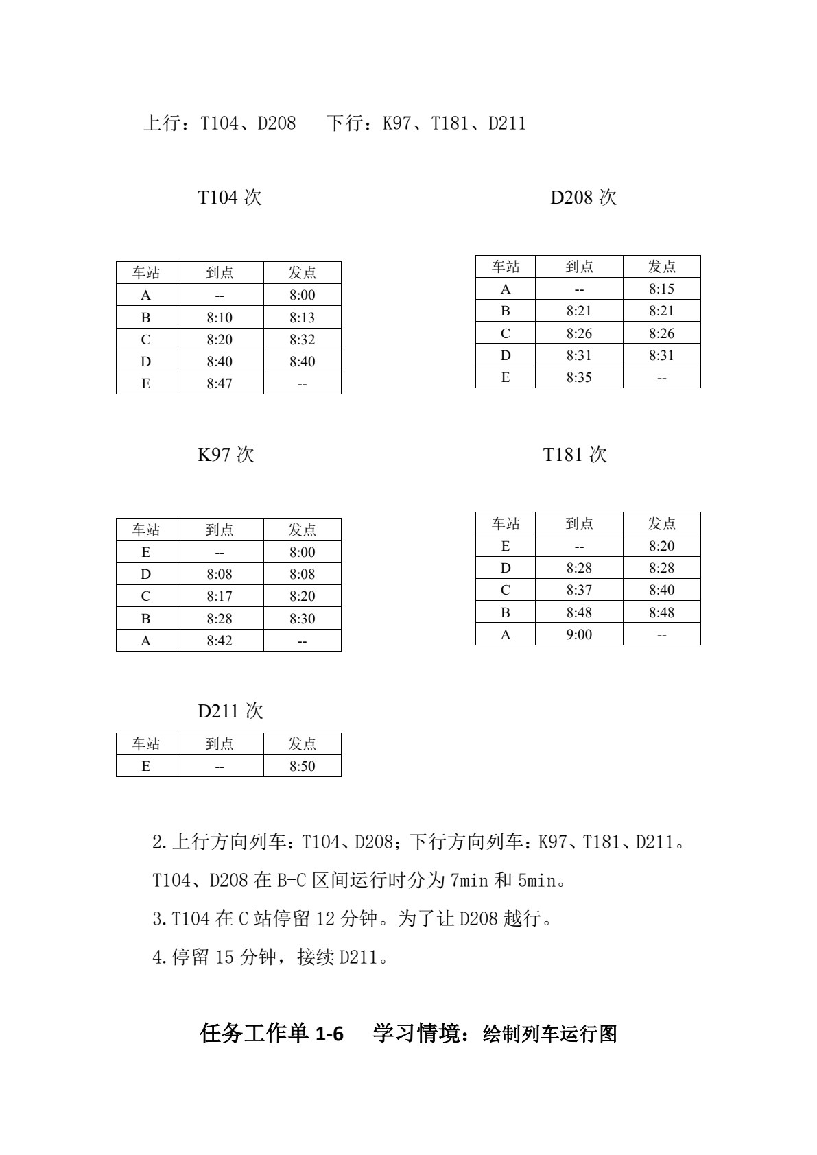 城市轨道交通行车组织