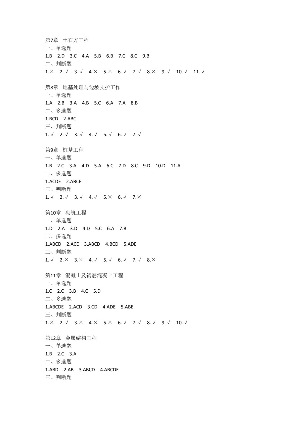 建筑工程计量与计价（包括装饰工程部分）（第四版）
