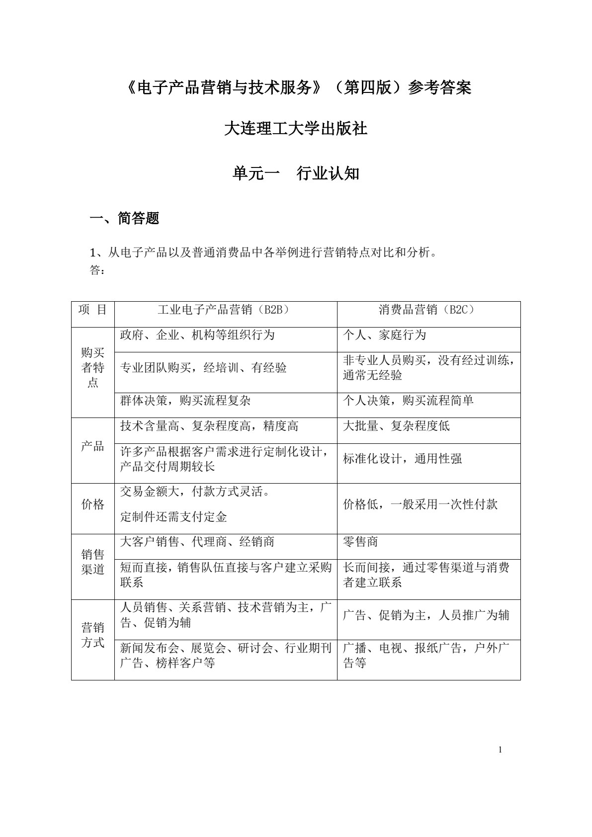 电子产品营销与技术服务（第四版）