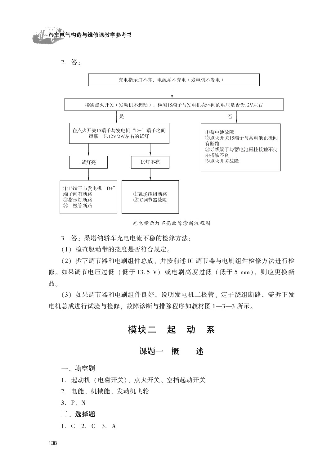 汽车电气构造与维修（第二版）习题册