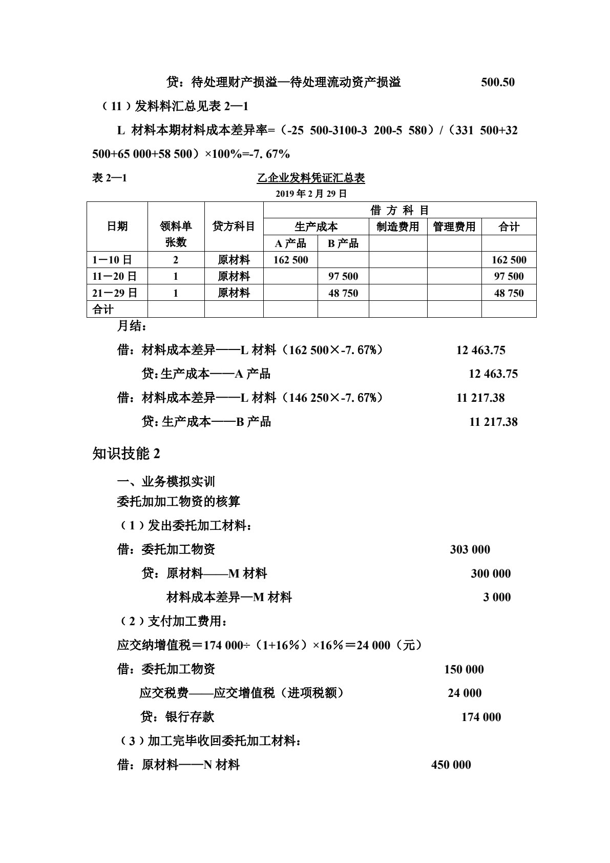 财务会计分岗核算实训（第三版）