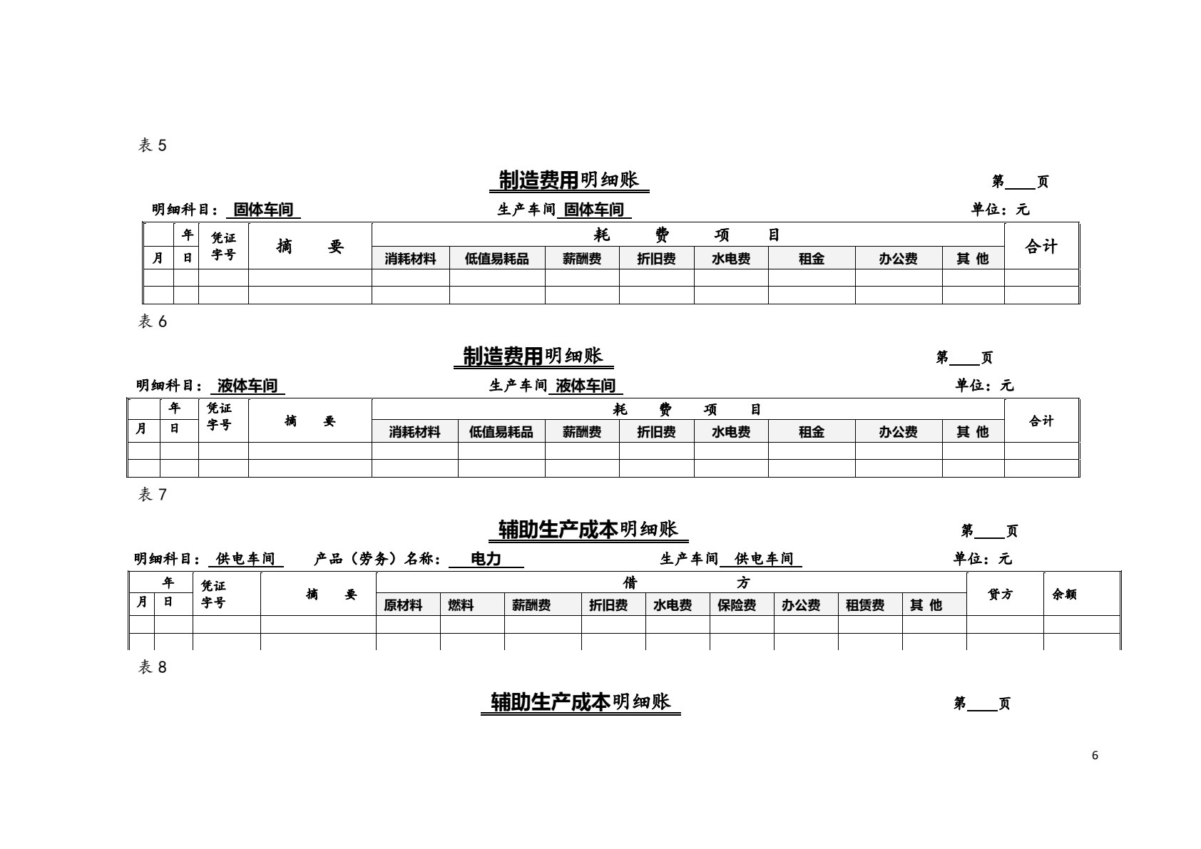 成本核算与管理实训（第三版）